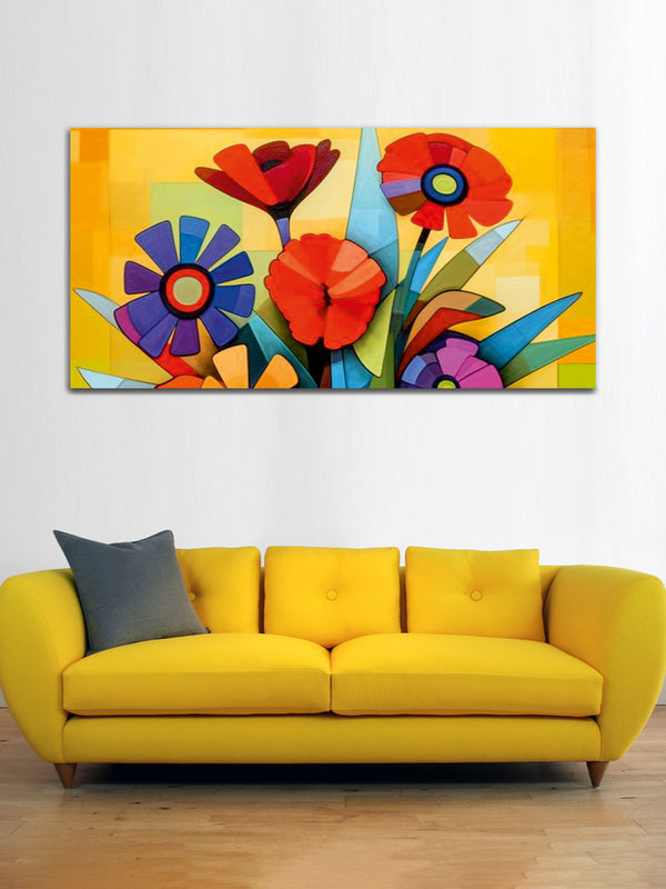 Beautiful Abstract Flower Canvas Wall Painting & Arts