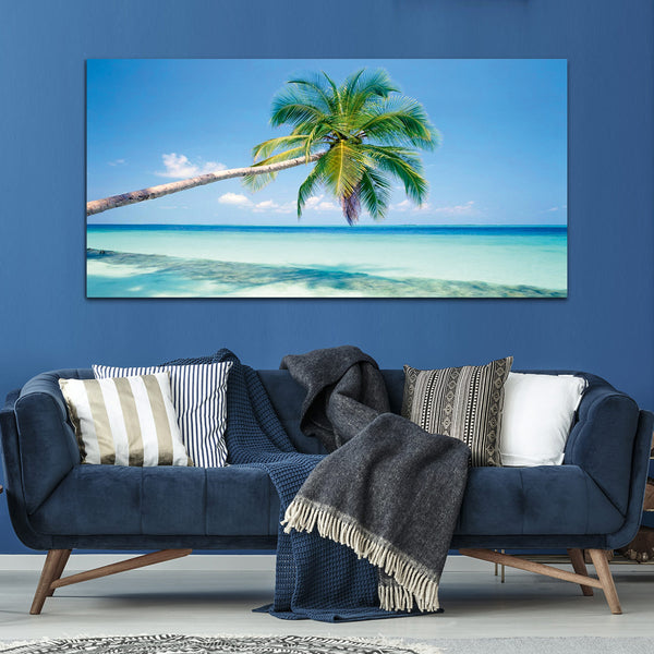 Beautiful Blue Sea with Canvas Wall Painting