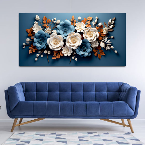Beautiful Colorful Flower Canvas Wall Painting