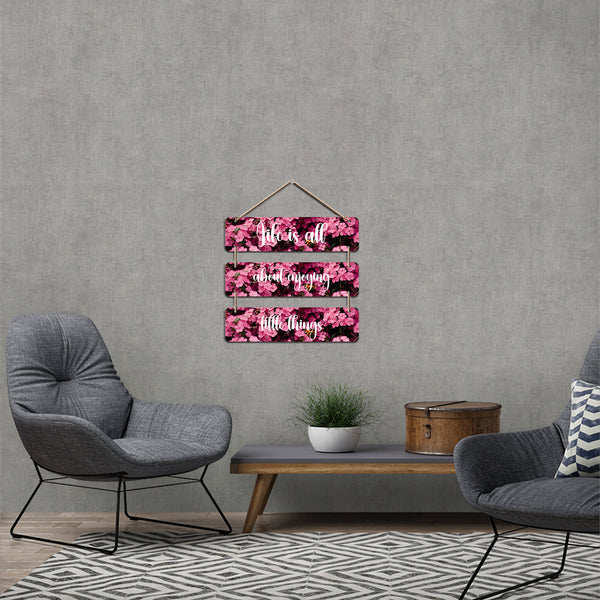 Positive Vibes Quotes Designer Wooden Wall Hanging