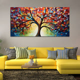 Beautiful  Colorful Tree Canvas Wall Painting