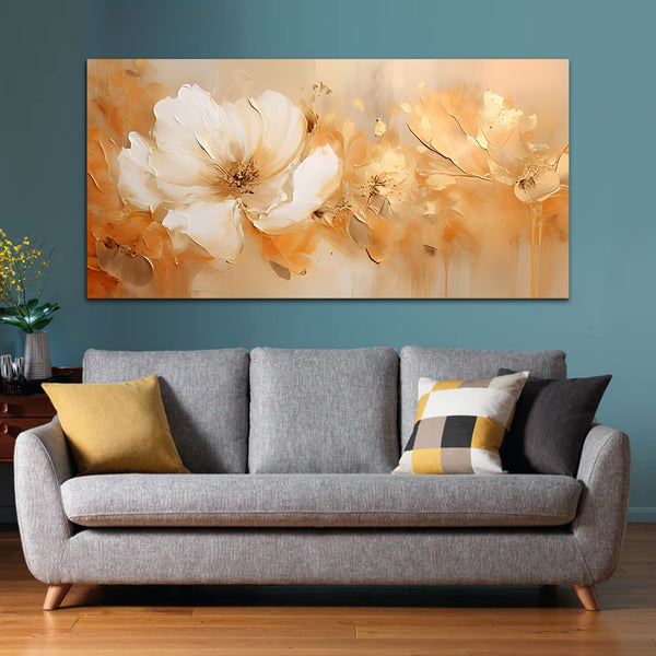 Flowers Multicolor Canvas Wall Painting
