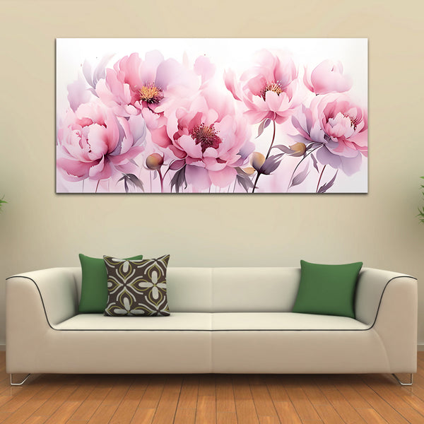 Abstract Art of Lord Radha Krishna with Flute Canvas Wall Painting