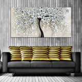 Beautiful Grey Tree Canvas Wall Painting
