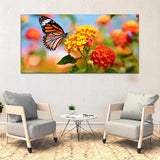 Flowers Yellow-Blue Canvas Wall Painting