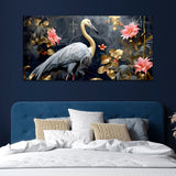 Beautiful White Peacock Canvas Wall Painting & Arts