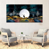 Beautiful Tree with Blue Sky Canvas Wall Painting