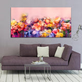 Flower Multicolor Canvas Wall Painting