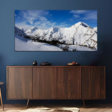 Snow with Mountain Canvas Wall Painting &Arts