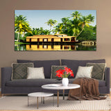 Beautiful Boat Under Water Canvas Wall Painting