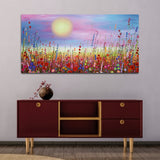 Colorful Flower Abstract Canvas Wall Painting & Arts