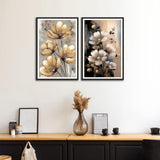 Beautiful Flower with Flower Bud Set of Wall Frames