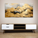 Abstract Yellow Mountain  Canvas Wall Painting &Arts