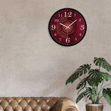 Beautiful Flower Pattern Printed Designer Wall Clock
