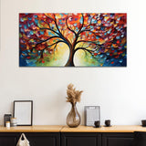 Beautiful  Colorful Tree Canvas Wall Painting