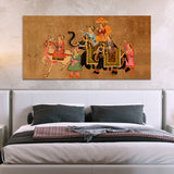 Traditional Rajasthani Art Canvas Wall Painting