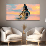 Lord Shiv Meditating Canvas Wall Painting
