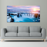 Waterfall Sunset Canvas Wall painting