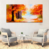 Abstract Forest Tree Wall Painting
