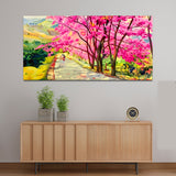 Modern Pink Tree Canvas Wall Painting & Arts