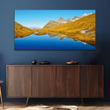 Beautiful River with Mountain Canvas Wall Painting