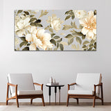 Beautiful Flowers and Leafs Canvas Wall Painting