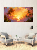 Beautiful Sunrise Abstract Canvas Wall Painting & Arts