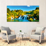 Mural Waterfall green Canvas Wall Painting