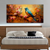 Two Birds Conversation at Tree Canvas Wall Painting