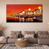 Abstract Boat Canvas Wall Painting