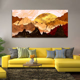 Golden mountain Canvas wall painting-