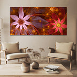 Flower Pink-Yellow Canvas Wall Painting