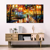 Beautiful Colorful Street Road with Tree Canvas Wall Painting