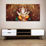 Lord Ganpati Ganesha Premium Canvas Wall Painting