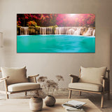 Nature Poster Combo Waterfall Scenery Canvas Wall Painting