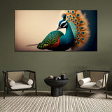 Colorful Premium Peacock Canvas Wall Painting