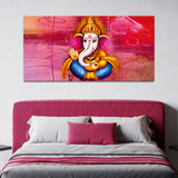 Traditional Lord Ganesh Canvas Wall Painting