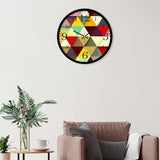 Beautiful Premium Traingle Shap Colorful Wall Clock