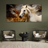 Beautiful White Horse Canvas Wall Painting & Arts