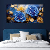 Yellow and Purple Flower Canvas Wall Painting & Arts
