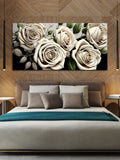 White Rose Canvas Wall Painting & Arts