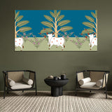 Forest with Cow Pichwai Canvas Wall Painting