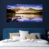 Beautiful Mountain with Green Forest Canvas Wall Painting