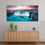 Modern Sunset Lake Forest Natural Scenery 3D Mural CanVas Wall Painting