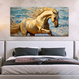 Horse Running under Water Canvas Wall Painting