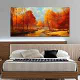 Beautiful Tree with River Canvas Wall Painting