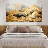 Abstract Yellow Mountain  Canvas Wall Painting &Arts