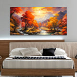Beautiful Tree with Water Canvas Wall Painting & Arts