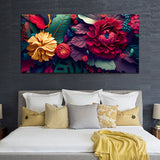 Beautiful Red and Yellow Canvas Wall Painting