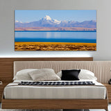 Beautiful Mountain with Blue River Canvas Wall Painting